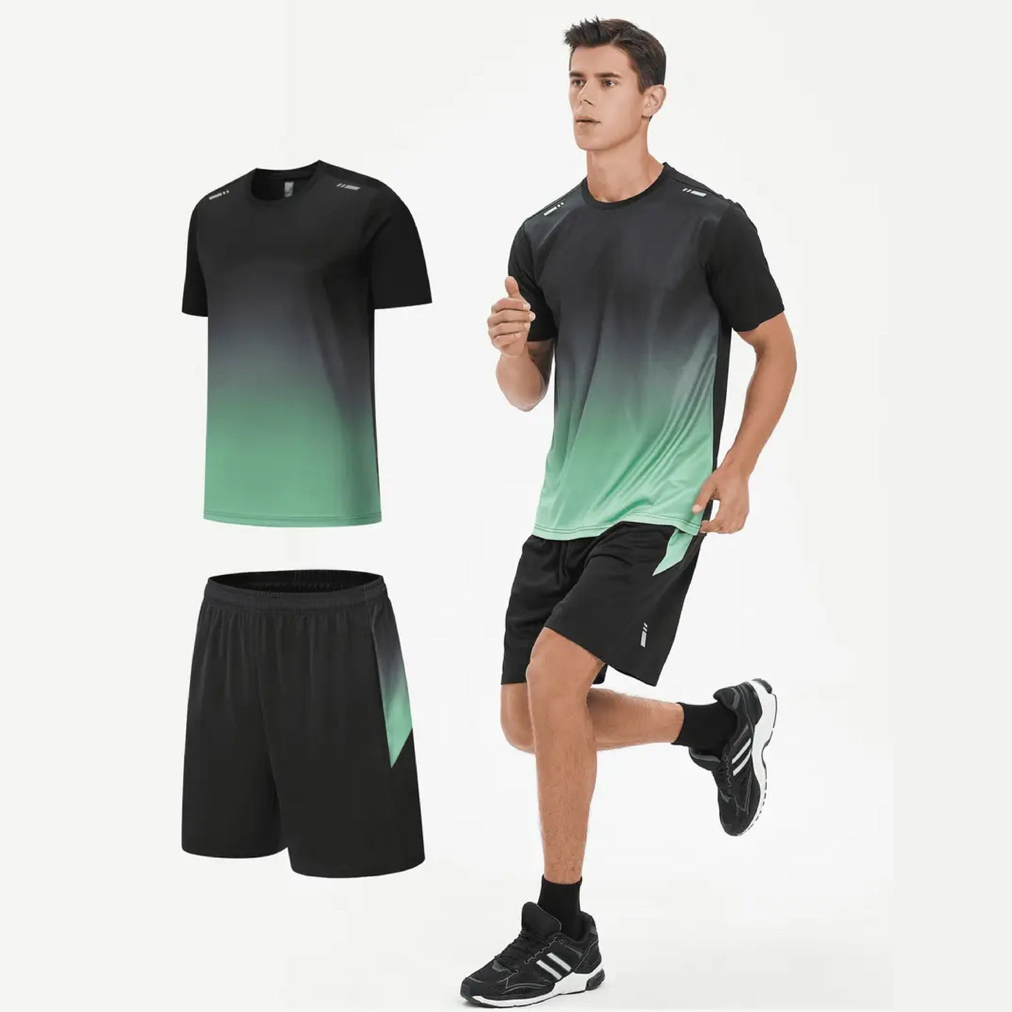 Men's Outdoor Sports Quick-Drying Breathable 2-Piece Combo Set 🏃‍♂️👕 (Get Shorts Free🔥)