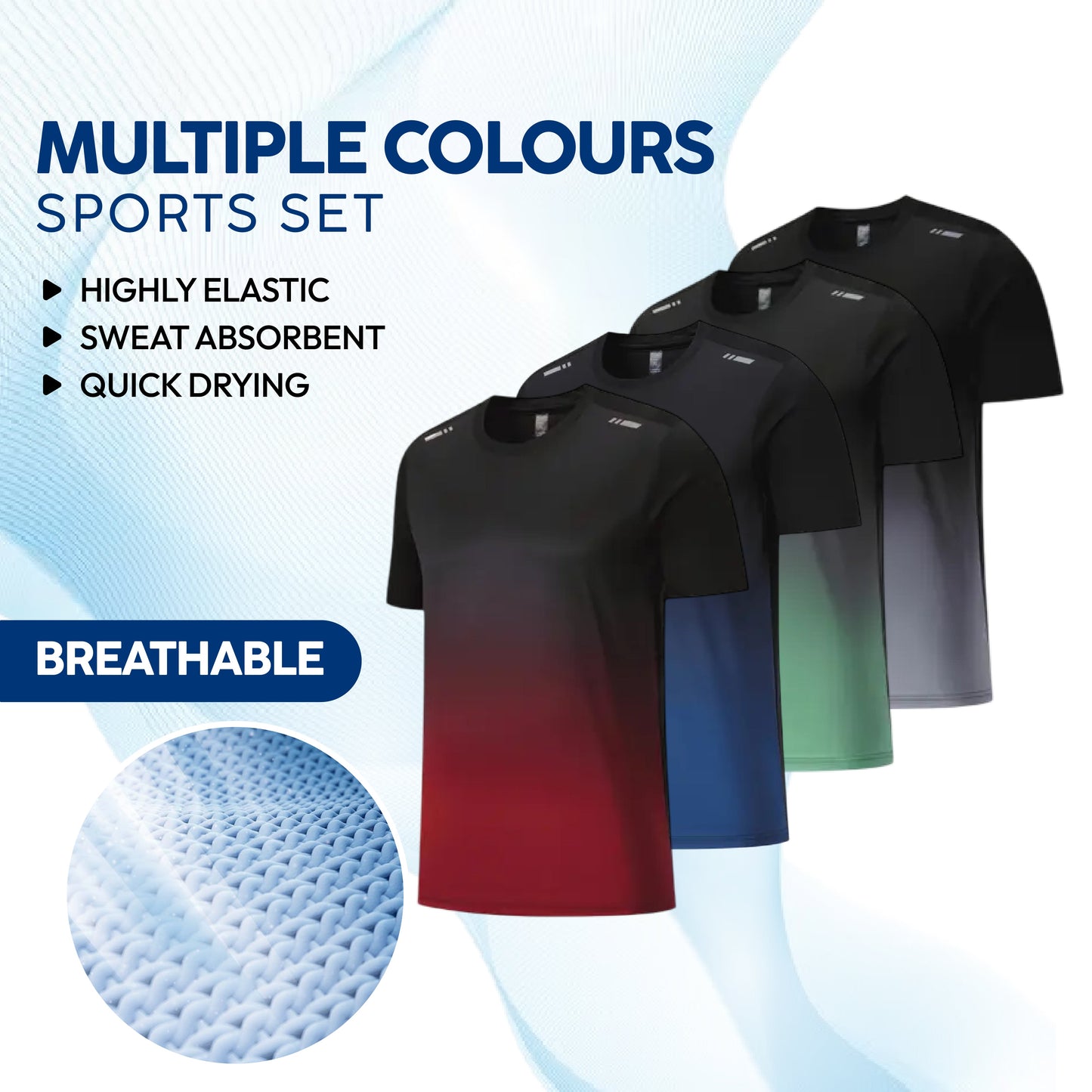Men's Outdoor Sports Quick-Drying Breathable 2-Piece Combo Set 🏃‍♂️👕 (Get Shorts Free🔥)