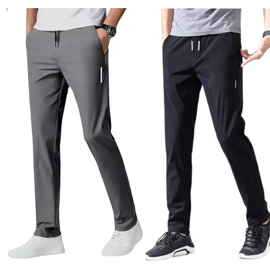 Buy 1 Get 1 Free Combo Men's Sports Regular Fit Lycra Track Pants