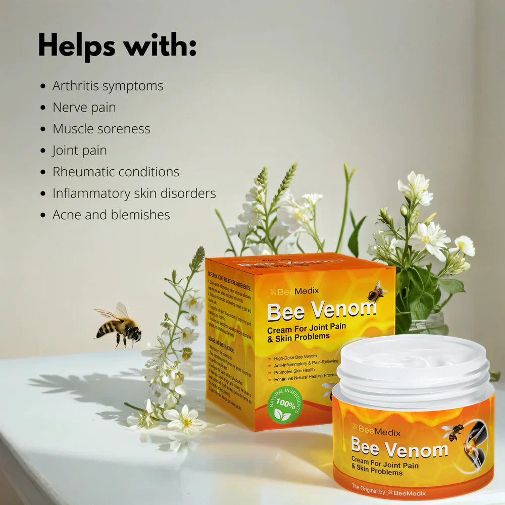 Bee Venom Pain Suppression Joint Healing Cream (Buy 1 Get 1 Free🔥🔥) ( Bloomio Official )