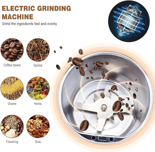 QuickGrind™ - Portable Stainless Steel Mini Mixer Grinder for Kitchen, Home (🔥Limited Stock🔥)