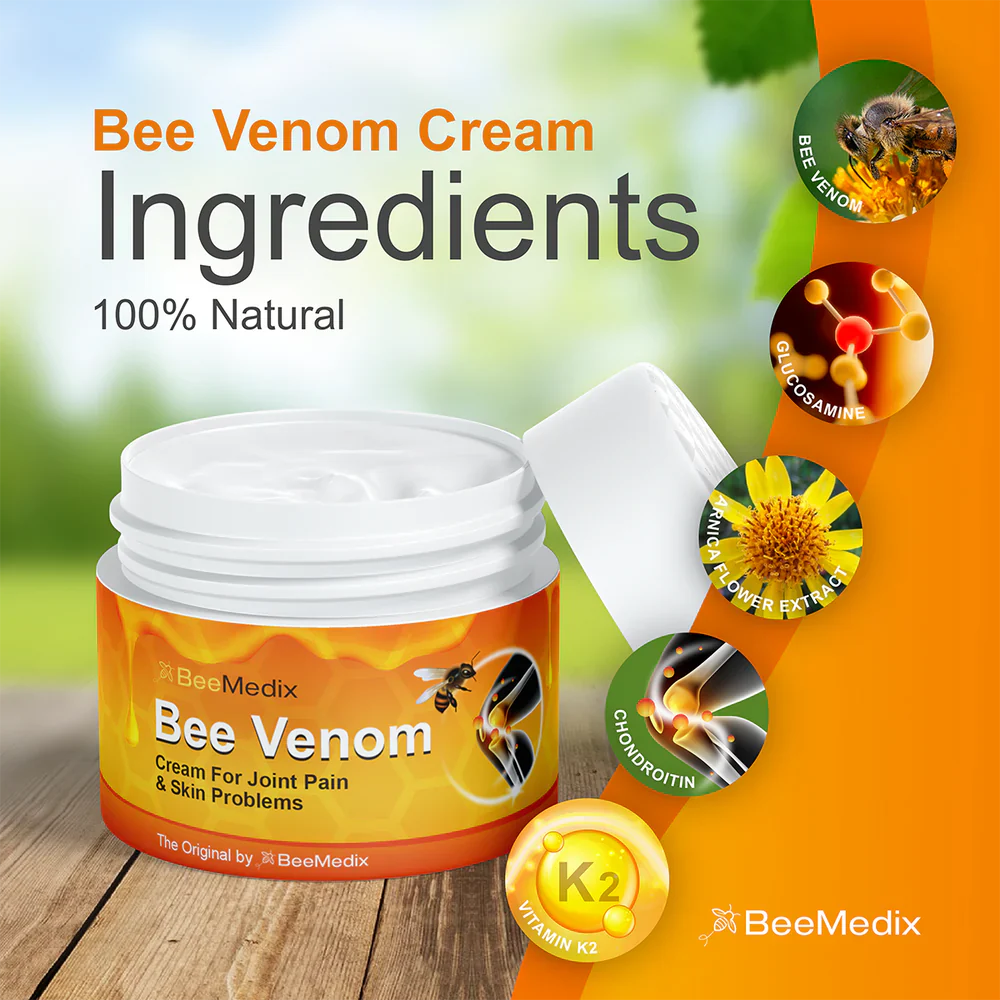Bee Venom Pain Suppression Joint Healing Cream (Buy 1 Get 1 Free🔥🔥) ( Bloomio Official )
